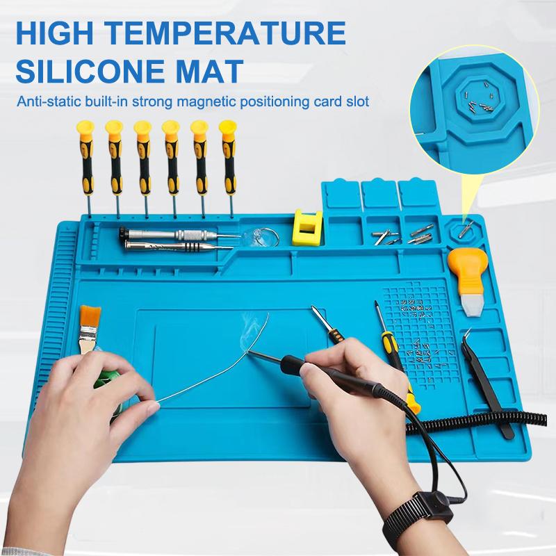 정전기 방지 실리콘 내열 테이블 매트 자기 단열 실리콘 - Electronics Repair Training 리뷰 및 가격