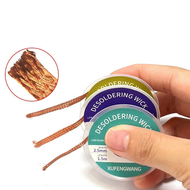 0.8-4mm 1.5M 디솔더링 브레이드 솔더 리무버  - Solder Wick Braid 리뷰 및 가격