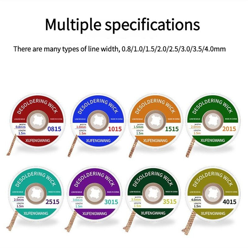 0.8-4mm 1.5M 디솔더링 브레이드 솔더 리무버  - Solder Wick Braid 리뷰 및 가격