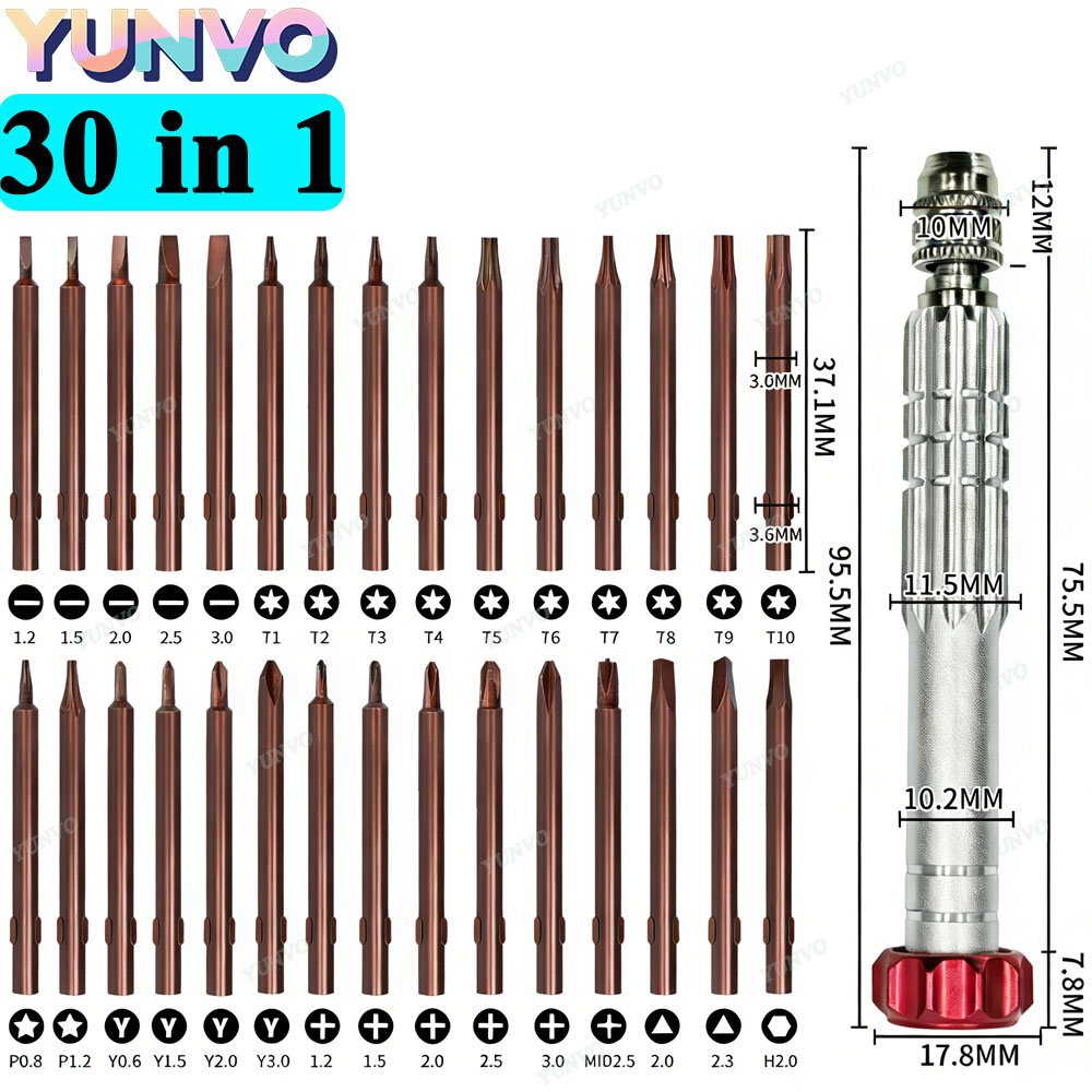 30 in 1 자기식 정밀 드라이버 세트, S2 스틸  - Electronics Repair Training 리뷰 및 가격