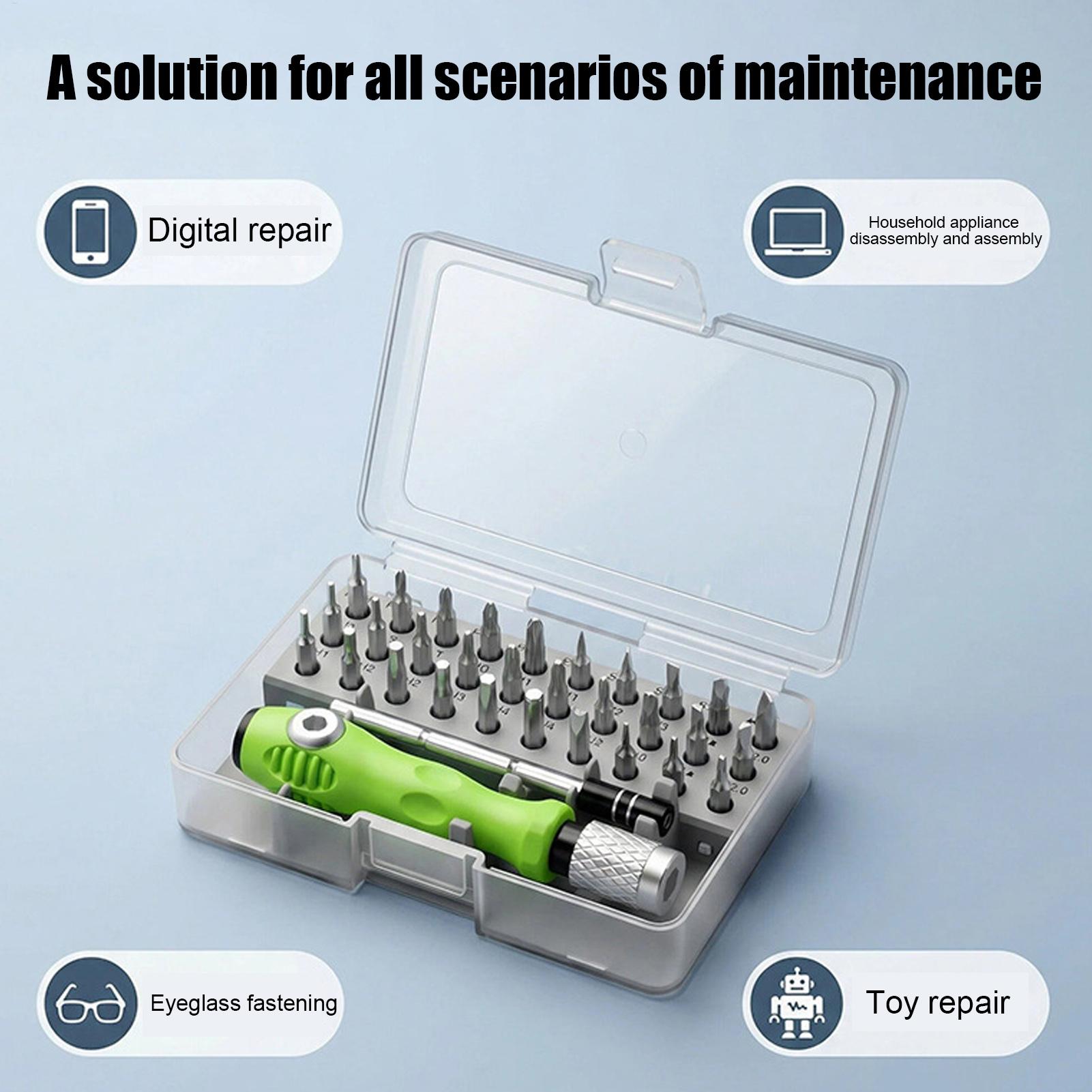 32 in 1 정밀 드라이버 세트 다기능 수동 수리 도 - Electronic Repair Tutorial 리뷰 및 가격